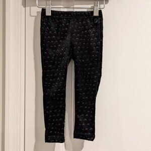 *3 FOR $9* Andy & Evan Solid 3D Star Velvet Plush Velvety Pull On Leggings Pants